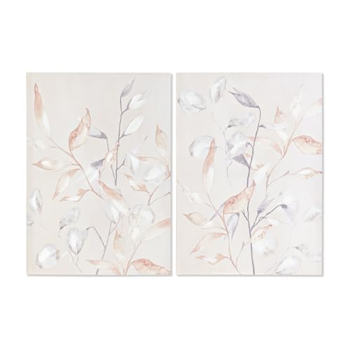 CUADRO LIENZO ABETO 50X3X70 HOJAS 2 SURT. - Amazon Germany à 12.24€
