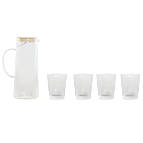 VASO SET 5 BOROSILICATO 8X8X9,5 245ML JARRA 1200 - Home & Kitchen Amazon Germany à 12.59€