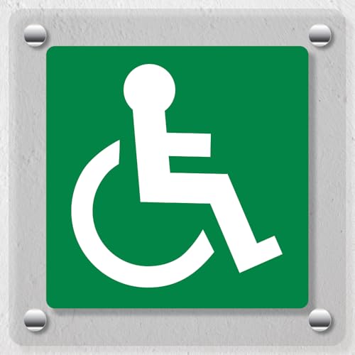 V Safety Wheelchair Symbol Right Acrylic Sign - Glow in the... - Maison & Cuisine Amazon Royaume-Uni à 3.59€