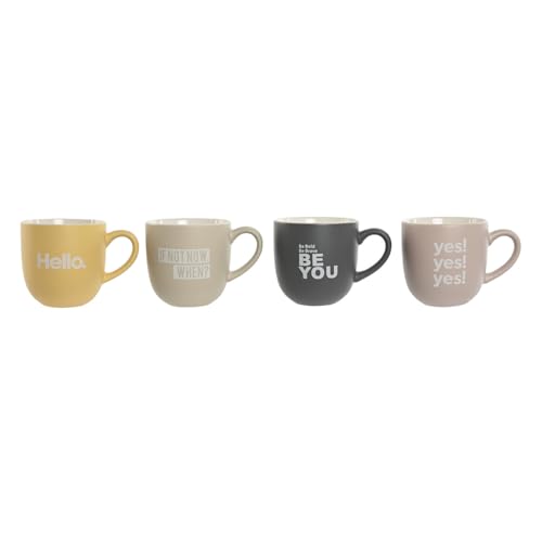 MUG SET 4 PORCELANA NEW BONE 13X9X9,4 410ML, ROSA - Maison & Cuisine Amazon France à 23.09€