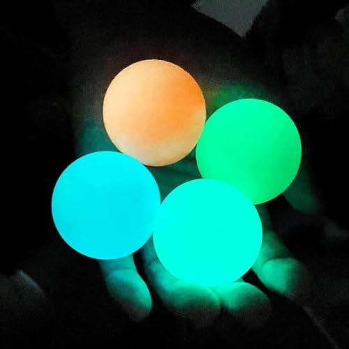 4pcs Sticky Balls Ceiling Glow in The Dark Toys, Night... - Jouets & Jeux Amazon Royaume-Uni à 1.98€