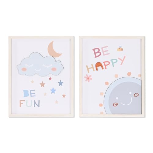 CUADRO PS MDF 40X2X50 INFANTIL ENMARCADO 2 SURT. - Bébé & Puériculture Amazon Italie à 15.83€