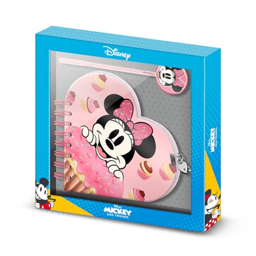 Disney Minnie Mouse Muffin-Journal Coeur + Stylo, Rose - Jouets & Jeux Amazon France à 7.38€