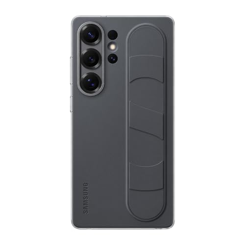 Coque en Silicone avec lanière et Support Noir pour Samsung... en promo sur Amazon