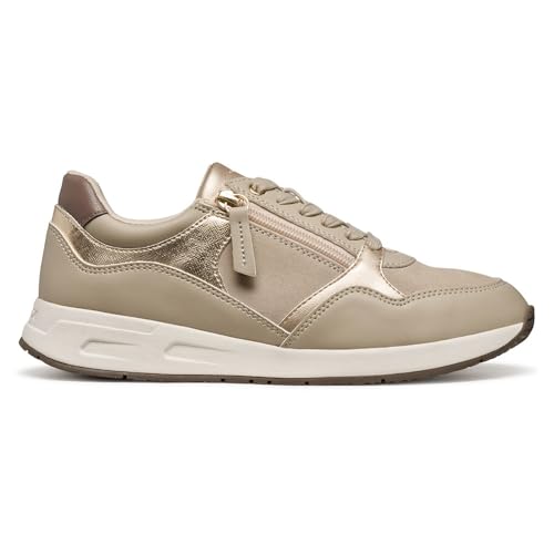 Geox D Bulmya, Scarpe da Ginnastica Donna, Beige, 36 EU - Auto & Moto en promo à 30.50€
