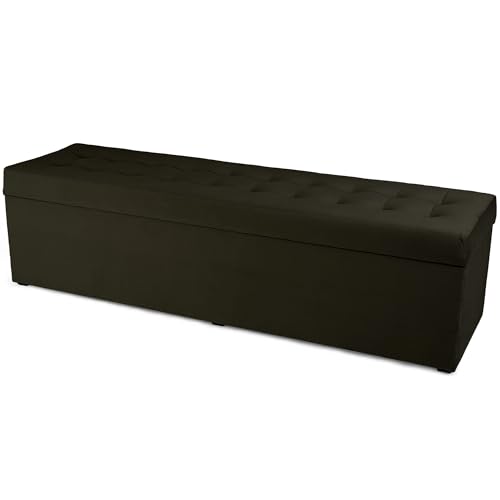 MG Design Polsterhocker 45 x 160 cm Schwarz mit großem... - Maison & Cuisine Amazon Allemagne à 139.99€