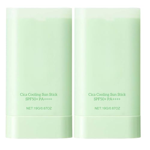 2PCS Cica Cooling Sun Stick SPF50+ PA++++, Moisturizing Sun... - Beauté & Parfums Amazon Royaume-Uni à 1.99€