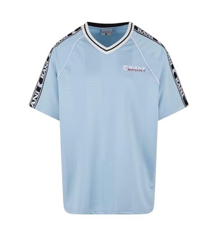 Karl Kani Maillot Sports Shadow en jersey, bleu clair, M - Sports & Fitness en promo à 36.36€