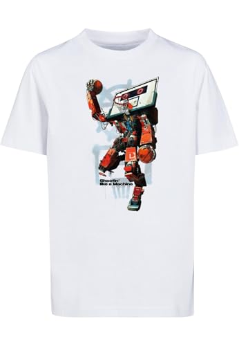 Mister Tee Ballin Robot Tee White, 134/140 - Sports & Fitness Amazon Allemagne à 10.23€