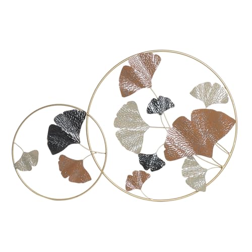 DECORACION PARED METAL 103,5X7X67 HOJAS TERRACOTA - Amazon Italie à 49.25€
