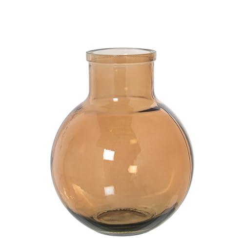 JARRÓN VIDRIO RECICLADO 32CM MARRÓN_°24X32CM BOCA:°10CM - Amazon Germany à 20.54€