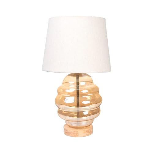 LAMPARA VIDRIO BEIGE C/PANTALLA - Home & Kitchen Amazon Spain à 27.82€