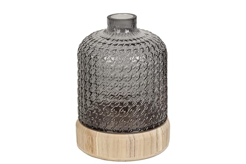 FLORERO VIDRIO BASE MADERA - Amazon Espagne à 17.51€