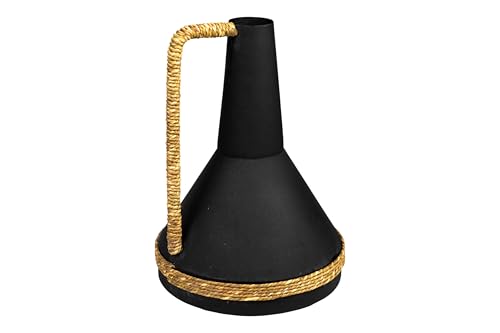 JARRO METAL NEGRO ASA C/MIMBRE - Bon plan à 17.36€