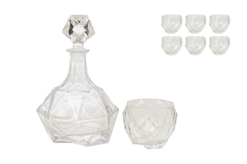 ESTUCHE 6 VASOS 350ML + BOTELLA 961ML VIDRIO - Fournitures Bureau Amazon Espagne à 44.81€