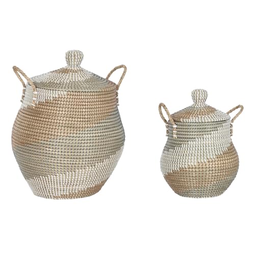 CESTA SET 2 SEAGRASS 46X46X58 11 NATURAL - Maison & Cuisine Amazon Italie à 50.28€