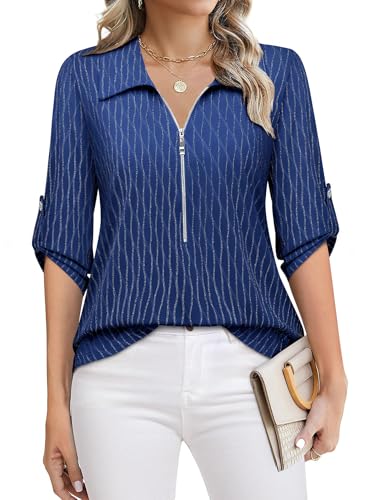 Amrto Camicia da donna con scollo a V, casual, con chiusura... - Maison & Cuisine Amazon Italie à 12.63€