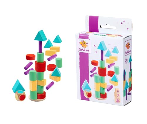 Eichhorn – Games – Stapelspiel mit Würfel, versch. Formen... - Toys & Games Amazon Germany à 3.19€