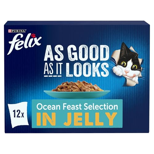 FELIX As Good As it Looks Ocean Feasts Wet Cat Food 12x85g - Animalerie Amazon Royaume-Uni à 4.50€