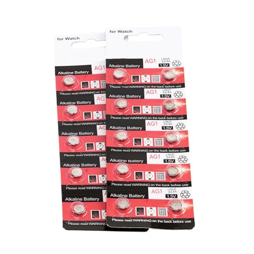 20 pilas de botón AG1/LR621, batería alcalina de larga... - Sports & Fitness Amazon Espagne à 2.29€