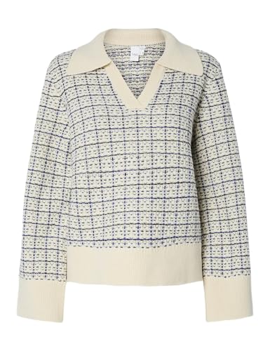 Y.A.S Yaslivia LS V-Neck Knit Jersey Noos, Abedul, L - Deal du jour à 15.84€