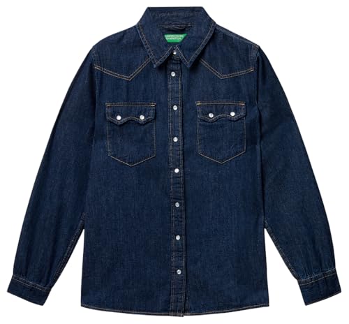United Colors of Benetton Hemd, blau, Large - Sports & Fitness Amazon Allemagne à 34.24€