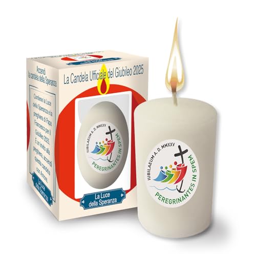 Bougie officielle du Jubilé 2025 - Diamètre 4 cm hauteur 7... - Sports & Fitness en promo à 4.32€