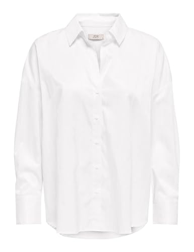 JdY Camiseta Holgada Vesper L/S WVN Noos, Blanco, L - Amazon Espagne à 9.41€