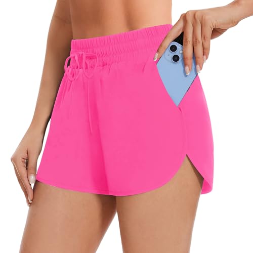 AKKQHH Short de sport court pour femme avec poche - Été... - Sports & Fitness en promo à 9.34€