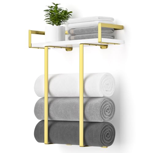 Xstydes Toalleros para baño montado en la pared, soporte de... - Maison & Cuisine en promo à 24.91€