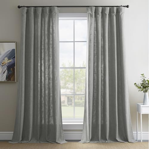 HPD Half Price Drapes Basic Faux Linen Light Filtering... - Maison & Cuisine en promo à 11.34€