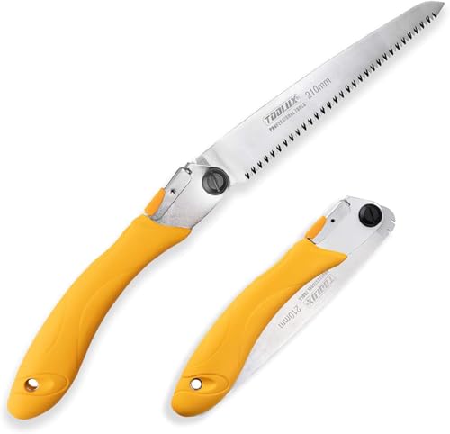 Toolux Scie à main 21 cm, scie pliante de jardin avec... - Bricolage & Outils Amazon France à 14.64€
