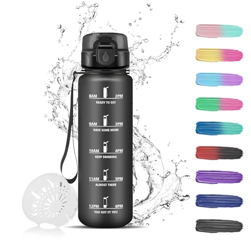 Gourde Filtrante 500ml Anti-Fuite Bouteille d'Eau Graduée... en promo à 8,24€ (-37%) sur Amazon FR