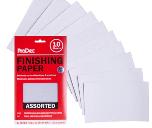 ProDec Advance Lot de 10 feuilles de papier de finition de... - Maison & Cuisine Amazon France à 5.63€