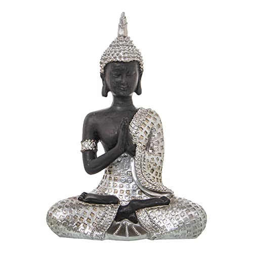 FIGURA RESINA BUDA PLATEADO/MARRON 16X9X23CM - Jouets & Jeux Amazon Italie à 27.86€