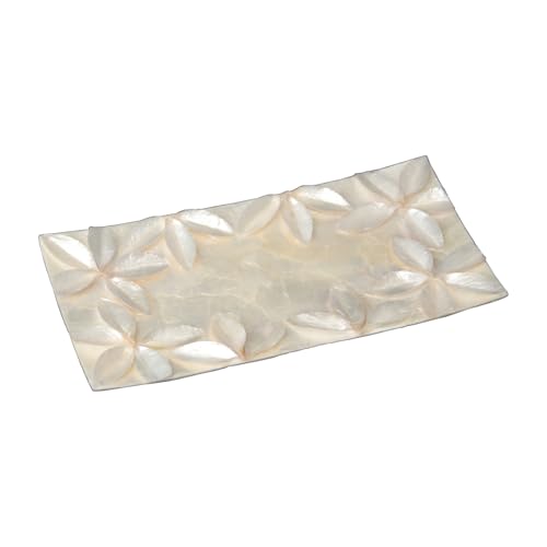 CENTRO NÁCAR 20X10CM FLORES RELIEVE NATURAL_20X10X1CM - Nouvelle promo Amazon à 13.88€