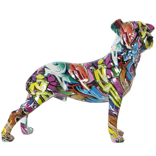 FIGURA PERRO RESINA GRAFITI MULTICOLOR_29X12X24CM - Jouets & Jeux Amazon Italie à 17.46€