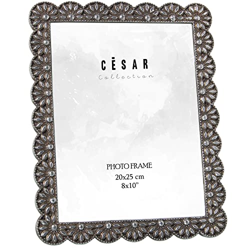 PORTAFOTOS RESINA 20X25CM PLATEADO EXT:23,5X1,2X28,5CM - Bon plan à 8.40€
