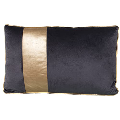 COJIN 50X30 TERCIOPELO GRIS OSC. FRANJA DORADA... - Maison & Cuisine Amazon Italie à 14.53€