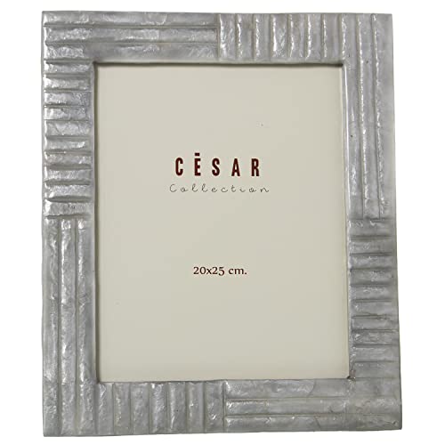 PORTAFOTOS NÁCAR 20X25CM LÍNEAS GRIS_EXT:27X32X1CM - Auto & Moto Amazon Italie à 12.42€