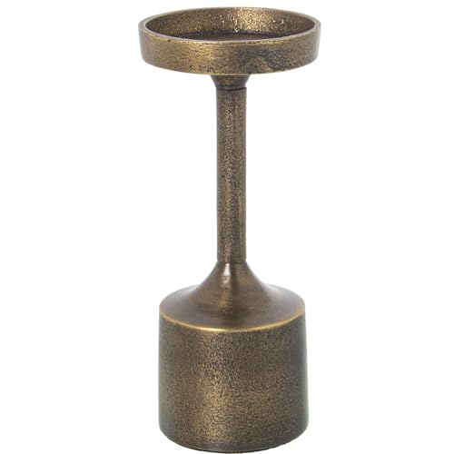 PALMATORIA ALUMINIO ACABADO LATÓN ENVEJECIDO MATE_°9x21CM... - Maison & Cuisine en promo à 11.44€