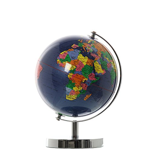 GLOBO TERRÁQUEO ø20CM AZUL OSCURO METAL/ACRÍLICO °20X27CM - Amazon Italie à 32.77€