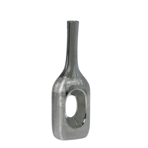 JARRÓN CERÁMICA 33CM PLATA_12X9X33CM - Maison & Cuisine Amazon France à 21.54€