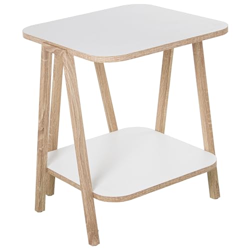 MESA AUX. MADERA BLANCA +PATASCOLOR ROBLE, REQUIERE... - Amazon Italie à 74.39€