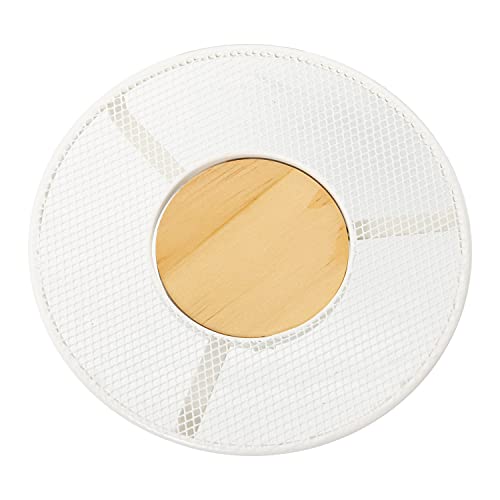 SALVAMANTEL METAL REJILLA BLANCO C/CENTRO MADERA °20X2CM... - Nouvelle promo Amazon à 7.30€
