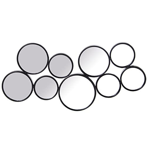 ESPEJO CIRCULOS METAL NEGRO_47X4X91CM, HIERRO - Amazon Italie à 70.77€