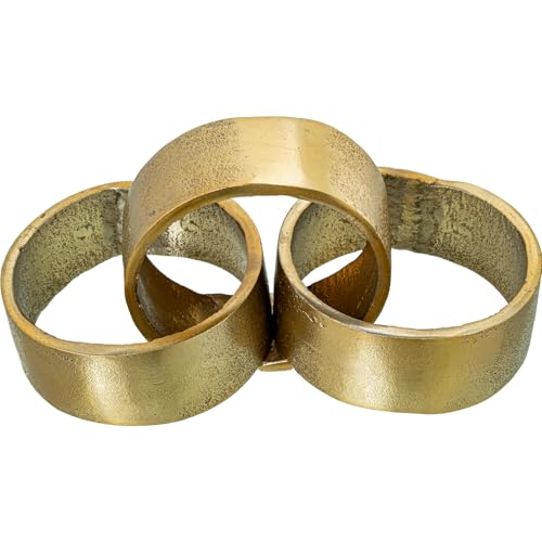 DECORACIÓN SOBREMESA CADENA ALUMINIO ORO3 ESLABONES_32X12X12... - Bon plan à 13.85€