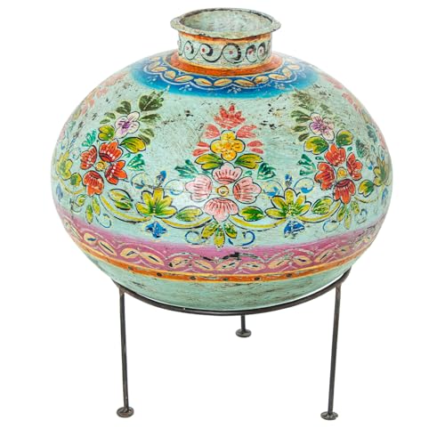 JARRÓN METAL DECORADO C/PIE_°40X42CM MEDIDA DEL CONJUNTO - Maison & Cuisine Amazon Italie à 99.30€