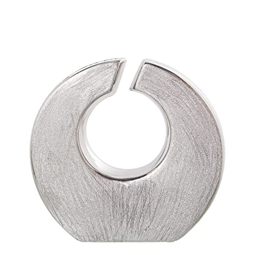 JARRÓN CERAMICA PLATEADO 18X5X20CM - High-Tech & Électronique Amazon France à 29.26€