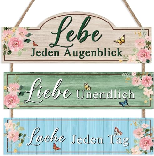 CHDITB Plaque murale en bois avec inscription en allemand... - Maison & Cuisine Amazon France à 12.37€
